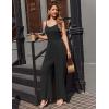 image:imageEkouaer Jumpsuits for Women Sleeveless Spaghetti Strap Womens Jumpsuit One Piece Wide Leg Summer Romper With Pockets 2026Black