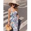 image:imageEkouaer Jumpsuits for Women Sleeveless Spaghetti Strap Womens Jumpsuit One Piece Wide Leg Summer Romper With Pockets 2026Purple Yellow Flower