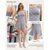 image:imageEkouaer Rompers for Women Boho Floral Summer Romper Sleeveless Spaghetti Strap Smocked Loose Casual Shorts JumpsuitsMulticolored Flowers
