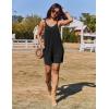image:imageEkouaer Rompers for Women Casual Loose Sleeveless Overalls Shorts Knit Jumpsuits 2026 Summer Vacation Beach OutfitsBlack
