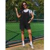 image:imageEkouaer Rompers for Women Casual Loose Sleeveless Overalls Shorts Knit Jumpsuits 2026 Summer Vacation Beach OutfitsBlack