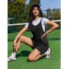 image:imageEkouaer Rompers for Women Casual Loose Sleeveless Overalls Shorts Knit Jumpsuits 2026 Summer Vacation Beach OutfitsBlack