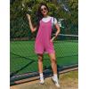image:imageEkouaer Rompers for Women Casual Loose Sleeveless Overalls Shorts Knit Jumpsuits 2026 Summer Vacation Beach OutfitsHot Pink