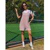 image:imageEkouaer Rompers for Women Casual Loose Sleeveless Overalls Shorts Knit Jumpsuits 2026 Summer Vacation Beach OutfitsKhaki