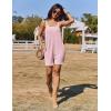 image:imageEkouaer Rompers for Women Casual Loose Sleeveless Overalls Shorts Knit Jumpsuits 2026 Summer Vacation Beach OutfitsLight Pink