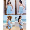image:imageEkouaer Rompers for Women Casual Loose Sleeveless Overalls Shorts Knit Jumpsuits 2026 Summer Vacation Beach OutfitsSky Blue