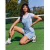 image:imageEkouaer Rompers for Women Casual Loose Sleeveless Overalls Shorts Knit Jumpsuits 2026 Summer Vacation Beach OutfitsSky Blue