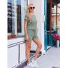 image:imageEkouaer Rompers for Women Ribbed Knit Short Jumpsuit 2026 Summer Casual Vacation OutfitsCeladon Green