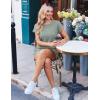 image:imageEkouaer Rompers for Women Ribbed Knit Short Jumpsuit 2026 Summer Casual Vacation OutfitsCeladon Green