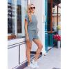 image:imageEkouaer Rompers for Women Ribbed Knit Short Jumpsuit 2026 Summer Casual Vacation OutfitsDark Blue