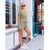 image:imageEkouaer Rompers for Women Ribbed Knit Short Jumpsuit 2026 Summer Casual Vacation OutfitsLight Green