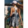 image:imageEkouaer Rompers for Women Summer Casual Sleeveless Short Overalls Boho Spaghetti Strap Shorts Jumpsuit with PocketsBlack White Tiedye