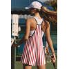 image:imageEkouaer Rompers for Women Summer Casual Sleeveless Short Overalls Boho Spaghetti Strap Shorts Jumpsuit with PocketsFlag Print