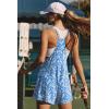 image:imageEkouaer Rompers for Women Summer Casual Sleeveless Short Overalls Boho Spaghetti Strap Shorts Jumpsuit with PocketsLight Blue Floral