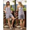 image:imageEkouaer Rompers for Women Summer Casual Sleeveless Short Overalls Boho Spaghetti Strap Shorts Jumpsuit with PocketsPink Apricot Floral