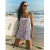 image:imageEkouaer Rompers for Women Summer Casual Sleeveless Short Overalls Boho Spaghetti Strap Shorts Jumpsuit with PocketsPink Apricot Floral