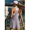 image:imageEkouaer Rompers for Women Summer Casual Sleeveless Short Overalls Boho Spaghetti Strap Shorts Jumpsuit with PocketsPink Apricot Floral