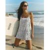 image:imageEkouaer Rompers for Women Summer Casual Sleeveless Short Overalls Boho Spaghetti Strap Shorts Jumpsuit with PocketsWhite Daisy Floral