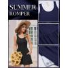 image:imageEkouaer Rompers for Women Summer Romper Sleeveless Scoop Neck Short Jumpsuits for Women Beach Jumpsuit with Pockets 2026Black
