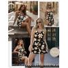 image:imageEkouaer Rompers for Women Summer Romper Sleeveless Scoop Neck Short Jumpsuits for Women Beach Jumpsuit with Pockets 2026Black Yellow Floral