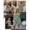 image:imageEkouaer Rompers for Women Summer Romper Sleeveless Scoop Neck Short Jumpsuits for Women Beach Jumpsuit with Pockets 2026Blue Orange Floral