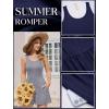 image:imageEkouaer Rompers for Women Summer Romper Sleeveless Scoop Neck Short Jumpsuits for Women Beach Jumpsuit with Pockets 2026Grey