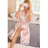 image:imageEkouaer Satin Robes for Women Lace Trim Silk Robe 34 Sleeve Kimono Bathrobe Bride Bridesmaid Wedding Party Sleepwear SXXLPink