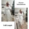 image:imageEkouaer Satin Robes for Women Long Sleeve Silk Bathrobe Soft Lightweight Full Length Sleepwear Bridesmaid Wedding Party RobesWhite