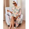 image:imageEkouaer Silk Robes for Women Long Satin Bride Bridesmaid Wedding Party Robes Lightweight Sexy Sleepwear with PocketsPink Forest