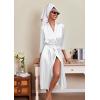 image:imageEkouaer Silk Robes for Women Long Satin Bride Bridesmaid Wedding Party Robes Lightweight Sexy Sleepwear with PocketsWhite