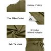 image:imageEkouaer Women Short Sleeve Maternity Nursing Dress Casual V Neck Breastfeeding Loungewear Ribbed Knit Pregnancy Dresses SXXLArmy Green