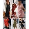 image:imageEkouaer Women Short Sleeve Maternity Nursing Dress Casual V Neck Breastfeeding Loungewear Ribbed Knit Pregnancy Dresses SXXLBrown