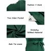 image:imageEkouaer Women Short Sleeve Maternity Nursing Dress Casual V Neck Breastfeeding Loungewear Ribbed Knit Pregnancy Dresses SXXLGreen
