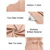image:imageEkouaer Women Short Sleeve Maternity Nursing Dress Casual V Neck Breastfeeding Loungewear Ribbed Knit Pregnancy Dresses SXXLLight Pink