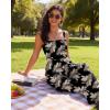 image:imageEkouaer Womens Casual Loose Jumpsuits One Piece Sleeveless Overalls Printed Long Pant Romper Fashion Boho Jumper with PocketBeige Leave Printed