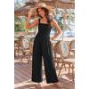 image:imageEkouaer Womens Casual Loose Jumpsuits One Piece Sleeveless Overalls Printed Long Pant Romper Fashion Boho Jumper with PocketBlack