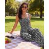 image:imageEkouaer Womens Casual Loose Jumpsuits One Piece Sleeveless Overalls Printed Long Pant Romper Fashion Boho Jumper with PocketBlack Floral