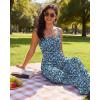 image:imageEkouaer Womens Casual Loose Jumpsuits One Piece Sleeveless Overalls Printed Long Pant Romper Fashion Boho Jumper with PocketFloral Blue  Green