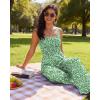 image:imageEkouaer Womens Casual Loose Jumpsuits One Piece Sleeveless Overalls Printed Long Pant Romper Fashion Boho Jumper with PocketFloral Green