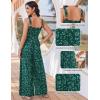 image:imageEkouaer Womens Casual Loose Jumpsuits One Piece Sleeveless Overalls Printed Long Pant Romper Fashion Boho Jumper with PocketFloral Lake Green