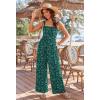 image:imageEkouaer Womens Casual Loose Jumpsuits One Piece Sleeveless Overalls Printed Long Pant Romper Fashion Boho Jumper with PocketFloral Lake Green