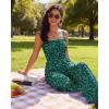 image:imageEkouaer Womens Casual Loose Jumpsuits One Piece Sleeveless Overalls Printed Long Pant Romper Fashion Boho Jumper with PocketFloral Lake Green