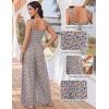 image:imageEkouaer Womens Casual Loose Jumpsuits One Piece Sleeveless Overalls Printed Long Pant Romper Fashion Boho Jumper with PocketFloral Print 3