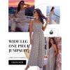 image:imageEkouaer Womens Casual Loose Jumpsuits One Piece Sleeveless Overalls Printed Long Pant Romper Fashion Boho Jumper with PocketFloral Print 3