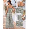 image:imageEkouaer Womens Casual Loose Jumpsuits One Piece Sleeveless Overalls Printed Long Pant Romper Fashion Boho Jumper with PocketFloral White 2