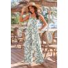 image:imageEkouaer Womens Casual Loose Jumpsuits One Piece Sleeveless Overalls Printed Long Pant Romper Fashion Boho Jumper with PocketFloral White 3