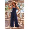 image:imageEkouaer Womens Casual Loose Jumpsuits One Piece Sleeveless Overalls Printed Long Pant Romper Fashion Boho Jumper with PocketNavy Blue