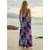 image:imageEkouaer Womens Casual Overalls Boho Floral Loose Wide Leg Jumpsuits Summer Pleated Outfits with PocketsA Blue Boho Print