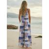 image:imageEkouaer Womens Casual Overalls Boho Floral Loose Wide Leg Jumpsuits Summer Pleated Outfits with PocketsGrey Boho Print
