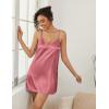 image:imageEkouaer Womens Silk Robe Set Vneck 2 Piece Bridal Party Robes and Satin Bathrobe Set with PocketsGray Purple